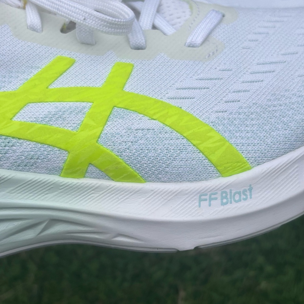 ASICS White and Bright Yellow Athletic Shoes - Picture 4 of 8